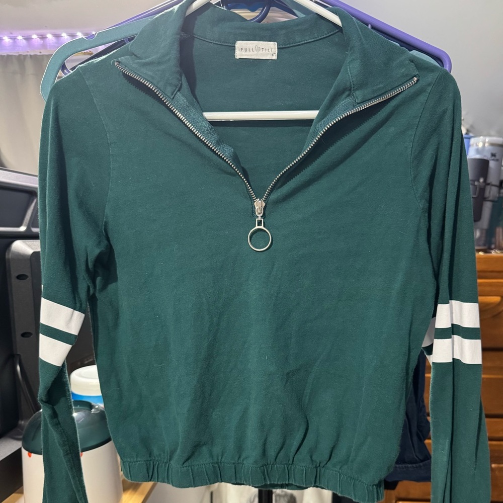 Full Tilt Forest Green quarter zip
